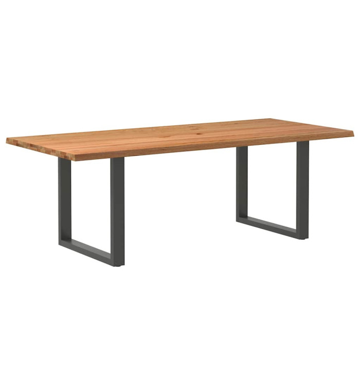 Table à manger et bord naturel bois massif chêne rectangulaire | Mobilier & Déco