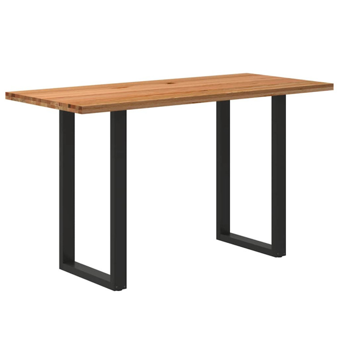Table de bar rectangulaire en bois massif de chêne marron clair 180 x 80 x 102 cm | Mobilier & Déco