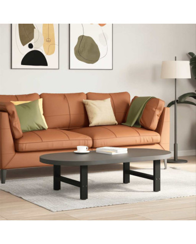 Pieds de table basse Noir 2 pièces 70 x (30-31) cm Acier | Mobilier & Déco