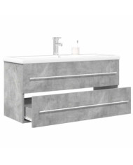 Ensemble de meubles de salle de bain 2 pcs gris béton | Mobilier & Déco