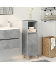Armoire de salle de bain gris béton 30x30x100 cm | Mobilier & Déco