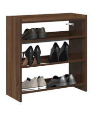 Étagère à chaussures chêne marron 60x25x62 cm bois ingénierie | Mobilier & Déco