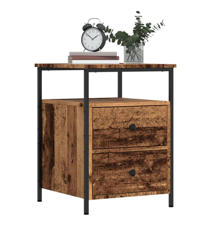 Tables de chevet 2 pcs vieux bois 44x45x60 cm bois d'ingénierie | Mobilier & Déco