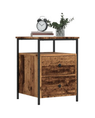 Tables de chevet 2 pcs vieux bois 44x45x60 cm bois d'ingénierie | Mobilier & Déco