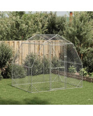 Poulailler 2,5x2x2,25 m acier galvanisé | Mobilier & Déco
