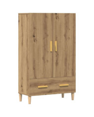 Buffet chêne artisanal 70x31x115 cm bois d'ingénierie | Mobilier & Déco