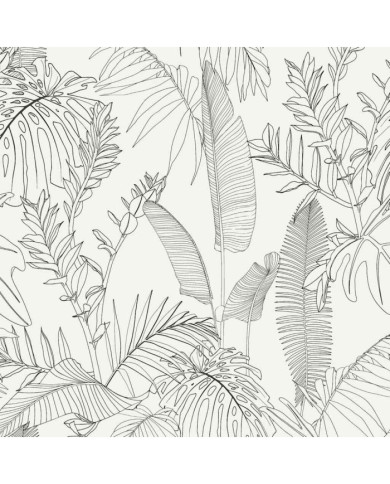 DUTCH WALLCOVERINGS Papier peint galapalos blanc | Mobilier & Déco