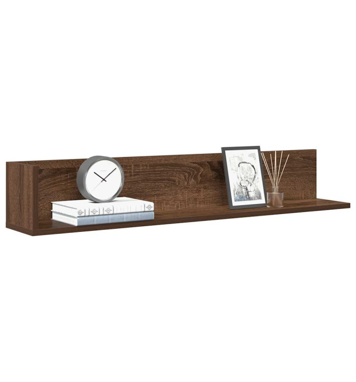 Étagères murales 2 pcs chêne marron 100x16,5x16,5 cm | Mobilier & Déco