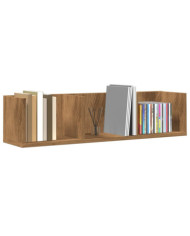 Étagère murale à CD chêne artisanal 75x18x18 cm bois ingénierie | Mobilier & Déco