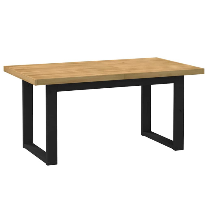 Table à manger NOAIN pieds en forme de U 160x90x75cm massif pin | Mobilier & Déco