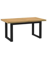 Table à manger NOAIN pieds en forme de U 160x90x75cm massif pin | Mobilier & Déco