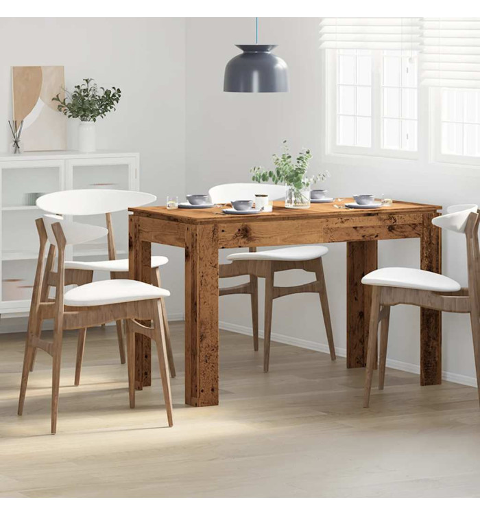 Table à manger vieux bois 120x60x76 cm bois d'ingénierie | Mobilier & Déco
