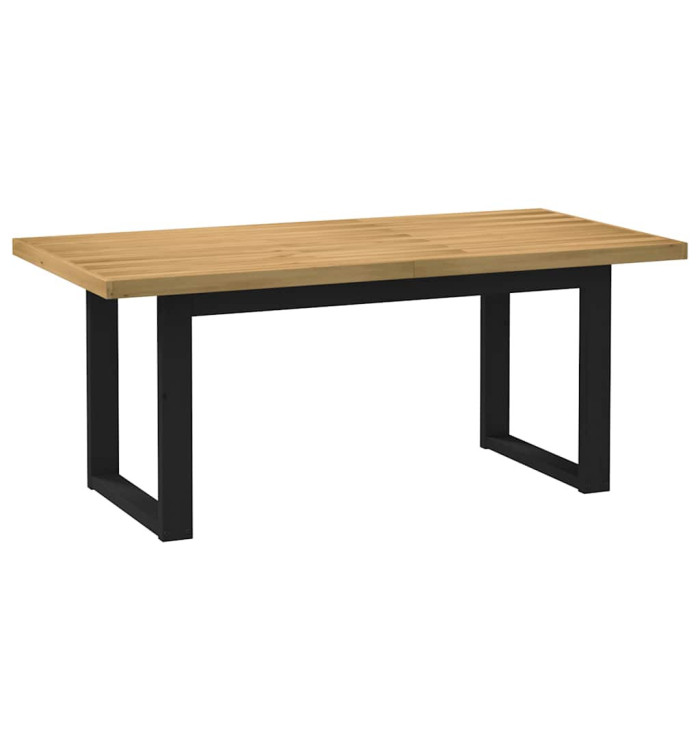 Table à manger NOAIN pieds en forme de U 180x90x75cm massif pin | Mobilier & Déco