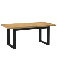 Table à manger NOAIN pieds en forme de U 180x90x75cm massif pin | Mobilier & Déco