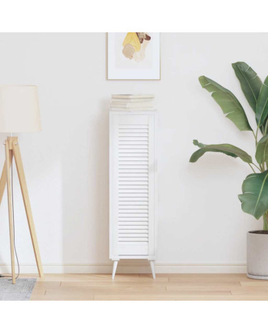 Porte d'armoire à persiennes blanc 99x29,5 cm | Mobilier & Déco