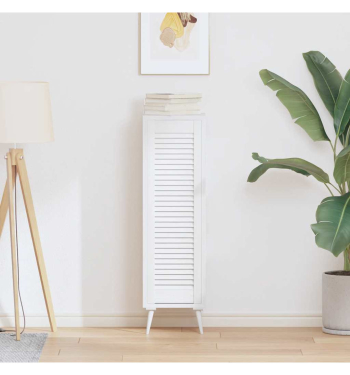 Porte d'armoire à persiennes blanc 99x29,5 cm | Mobilier & Déco