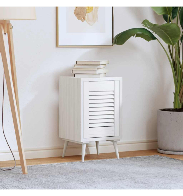 Porte d'armoire à persiennes blanc 39,5x29,5 cm | Mobilier & Déco