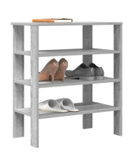 Étagère à chaussures sonoma gris 61x32x70 cm bois d'ingénierie | Mobilier & Déco
