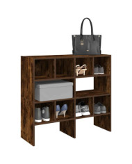Étagères à chaussures 2 pcs empilable chêne fumé 89,5x30x40 cm | Mobilier & Déco