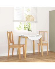 Chaises à manger 2 pcs bois massif naturel caoutchouc | Mobilier & Déco