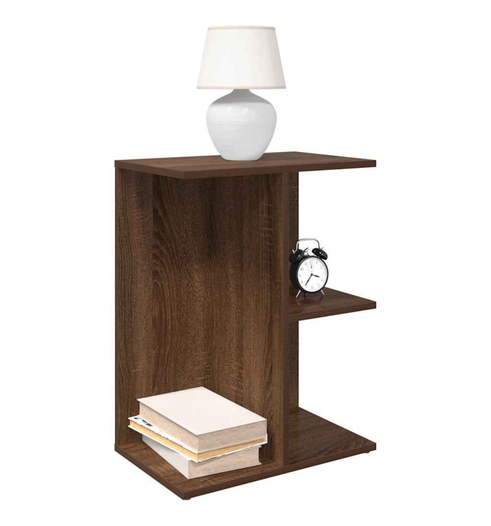Tables de chevet 2 pcs chêne marron bois d'ingénierie | Mobilier & Déco