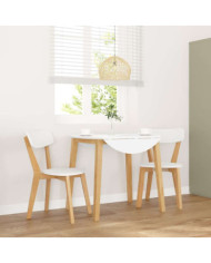 Chaises à manger 2 pcs bois massif caoutchouc | Mobilier & Déco