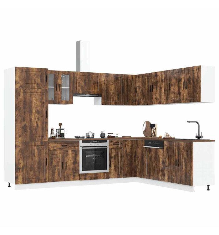 Ensemble d'armoires de cuisine 14 pcs Porto bois d'ingénierie | Mobilier & Déco
