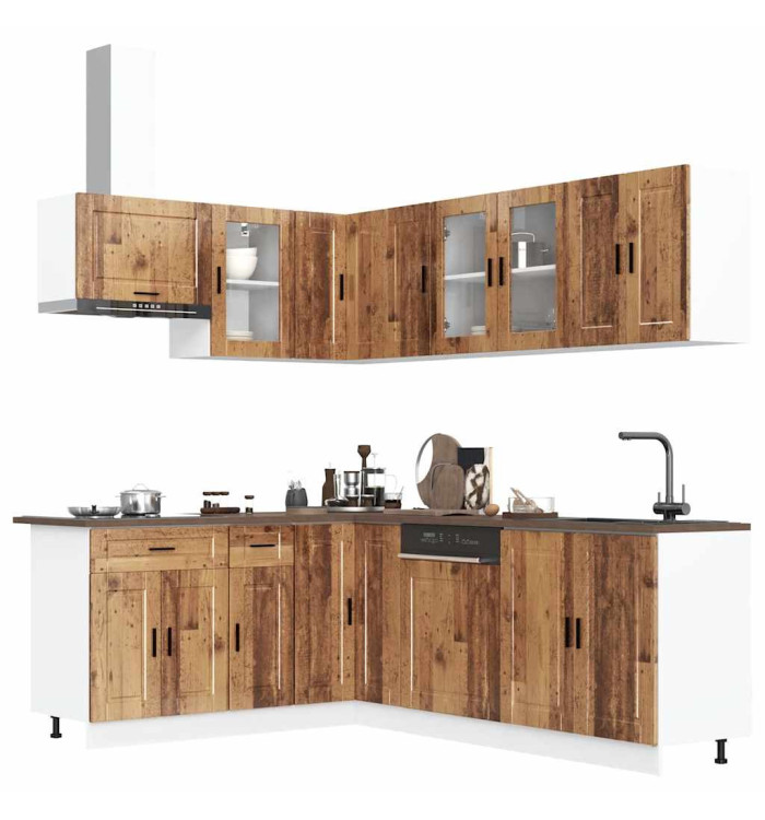 Ensemble d'armoires de cuisine 11 pcs Porto bois d'ingénierie | Mobilier & Déco