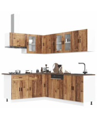 Ensemble d'armoires de cuisine 11 pcs Porto bois d'ingénierie | Mobilier & Déco