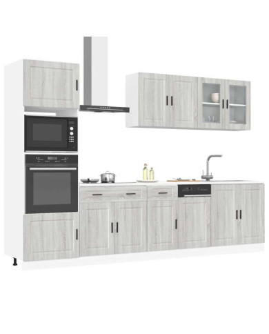 Ensemble d'armoires de cuisine 7 pcs Kalmar bois d'ingénierie | Mobilier & Déco