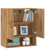 Armoire murale chêne artisanal 60x31x70 cm bois d'ingénierie | Mobilier & Déco