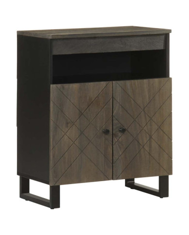 Buffet noir 60x33x75 cm bois massif de manguier | Mobilier & Déco