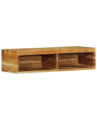Meuble TV mural 80x30x19 cm bois massif d'acacia | Mobilier & Déco