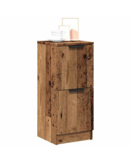 Buffets 2 pcs vieux bois 30x30x70 cm bois d'ingénierie | Mobilier & Déco