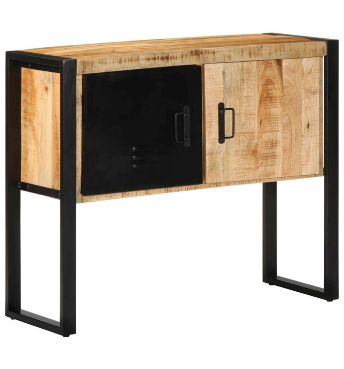 Armoire de console 90x35x75 cm bois de manguier massif brut | Mobilier & Déco
