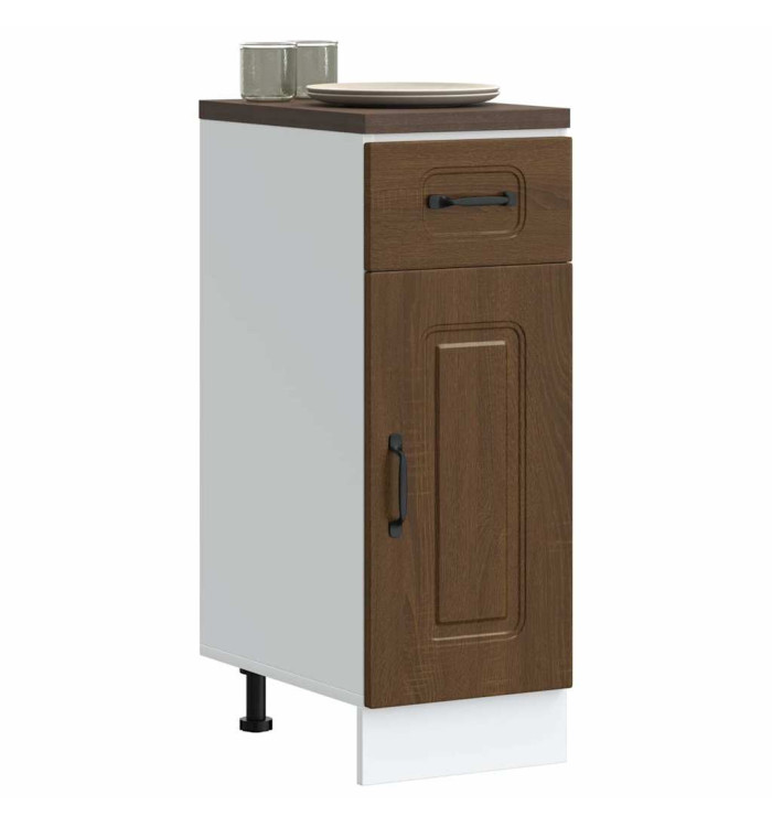 Armoire de cuisine Kalmar chêne marron bois d'ingénierie | Mobilier & Déco
