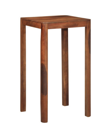 Table de bar 60 x 60 x 107 cm bois massif d'acacia | Mobilier & Déco