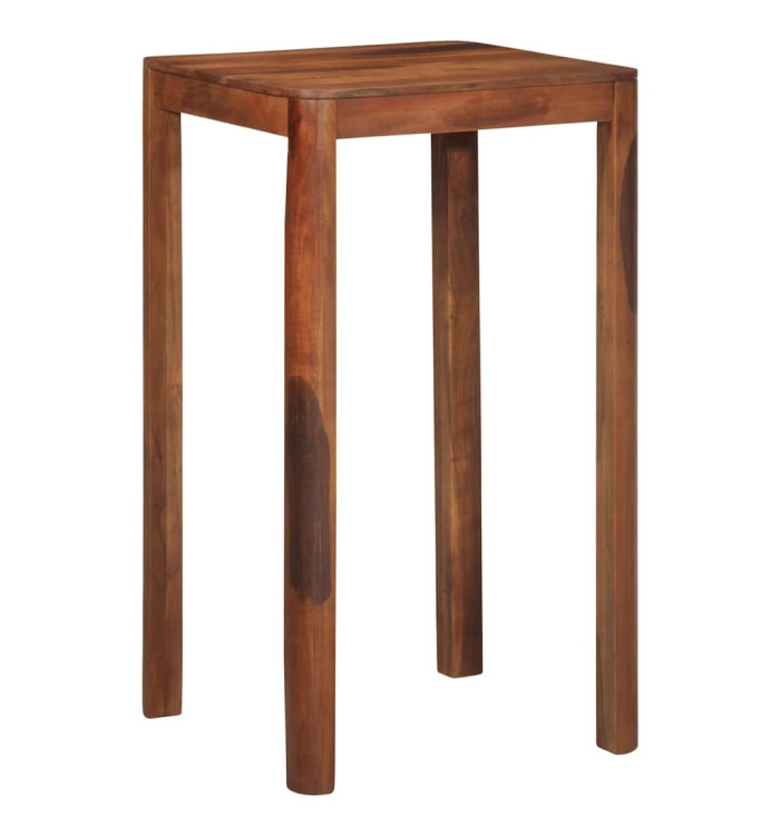 Table de bar 60 x 60 x 107 cm bois massif d'acacia | Mobilier & Déco