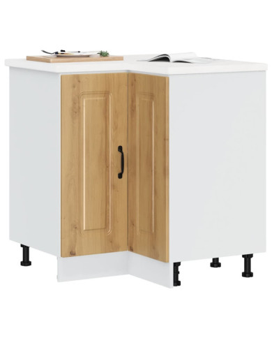 Armoire d'angle de cuisine Kalmar chêne artisanal | Mobilier & Déco