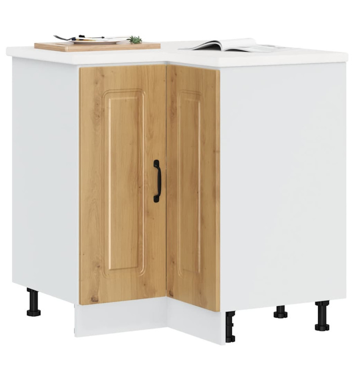 Armoire d'angle de cuisine Kalmar chêne artisanal | Mobilier & Déco