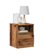 Table de chevet 2 pcs vieux bois 40x40x50 cm bois d’ingénierie | Mobilier & Déco