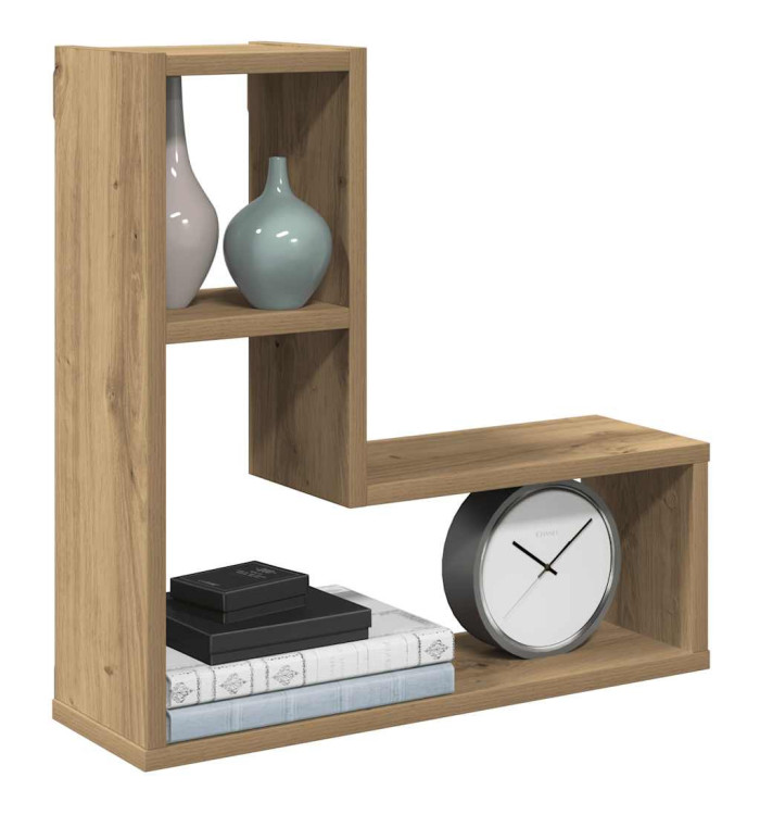 Étagères cube murales 2 pcs chêne artisanal bois d'ingénierie | Mobilier & Déco
