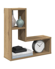 Étagères cube murales 2 pcs chêne artisanal bois d'ingénierie | Mobilier & Déco