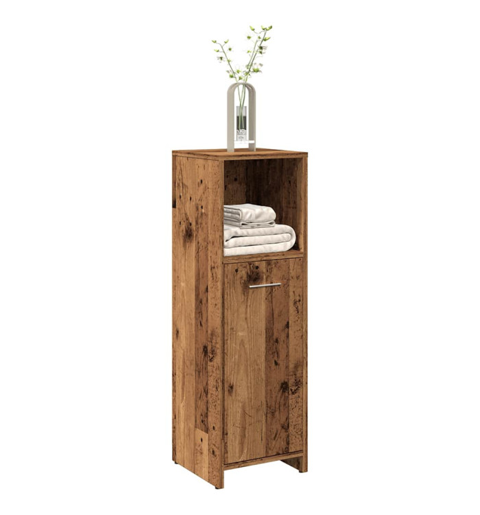 Armoire de salle de bain vieux bois 30x30x95 cm bois ingénierie | Mobilier & Déco
