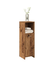 Armoire de salle de bain vieux bois 30x30x95 cm bois ingénierie | Mobilier & Déco