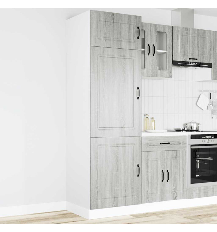 Armoire de cuisine Kalmar sonoma gris bois d'ingénierie | Mobilier & Déco