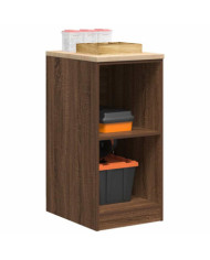 Armoire de rangement de garage chêne marron 40x51x85cm bois pin | Mobilier & Déco