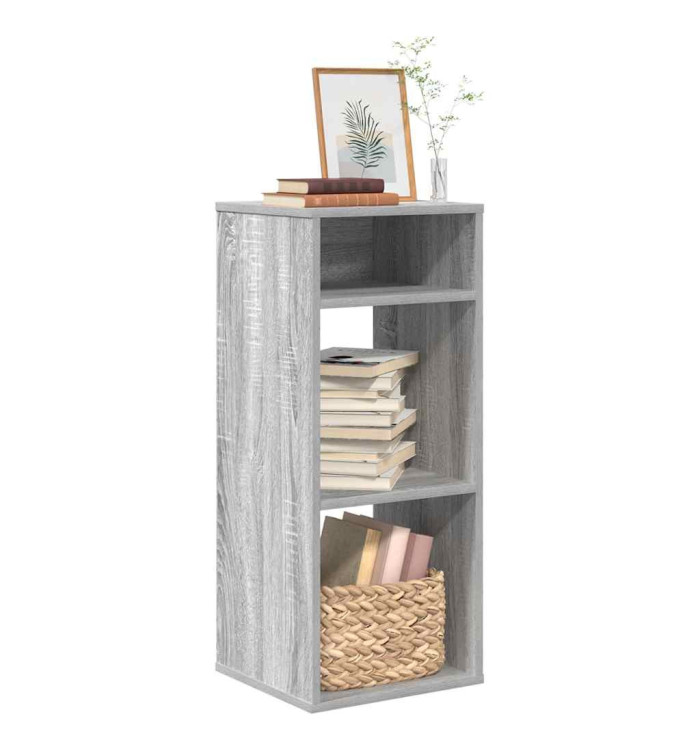 Bibliothèque sonoma gris 34x31x80 cm bois d'ingénierie | Mobilier & Déco