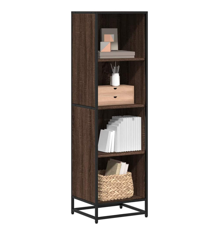 Bibliothèque chêne marron 40x35x139 cm bois d'ingénierie | Mobilier & Déco