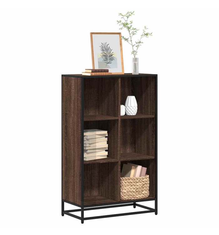 Bibliothèque chêne marron 65,5x33x107,5 cm bois d'ingénierie | Mobilier & Déco